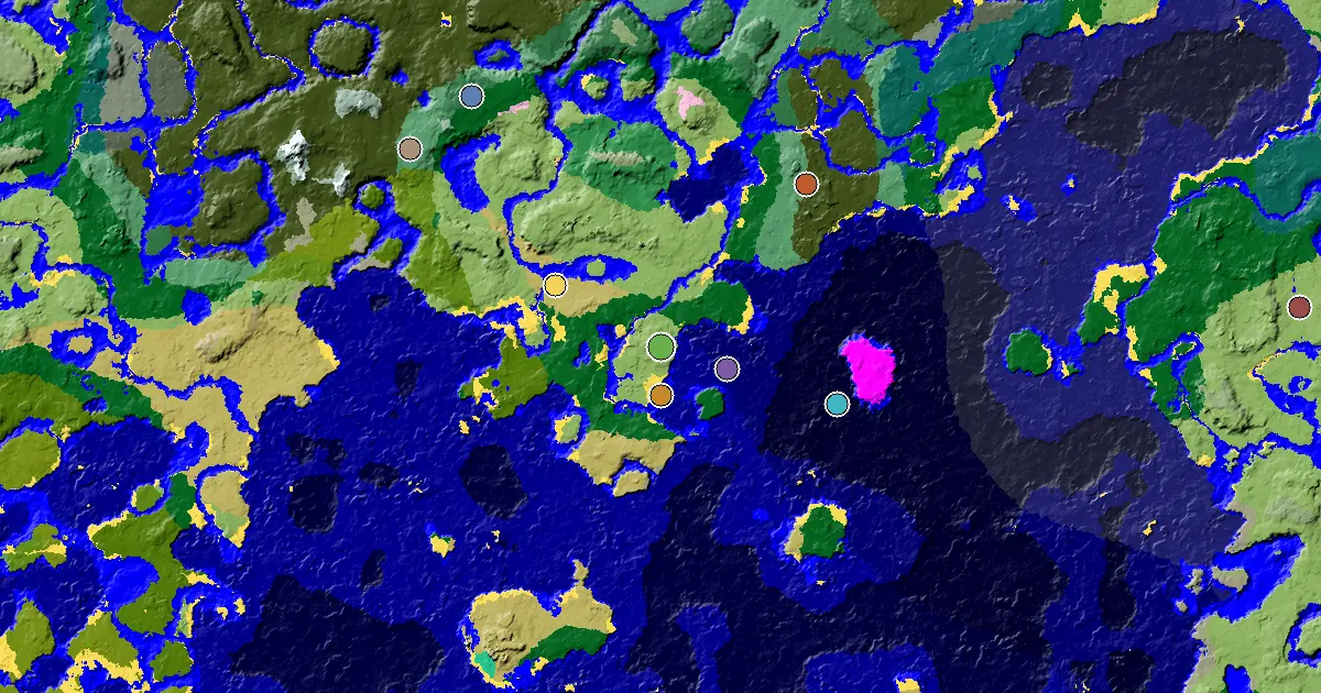 Plains Spawn — a Mansion Within Reach — biome and structure map