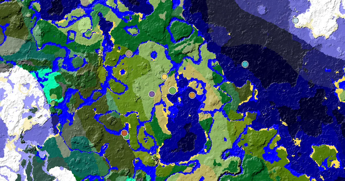 Minecraft Savanna Seed: a Mansion Within Reach — biome and structure map