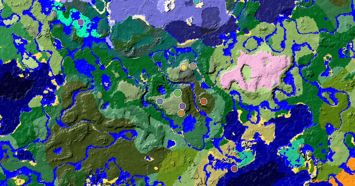 Minecraft Dripstone Caves Seed: a Woodland Mansion Nearby — biome and structure map