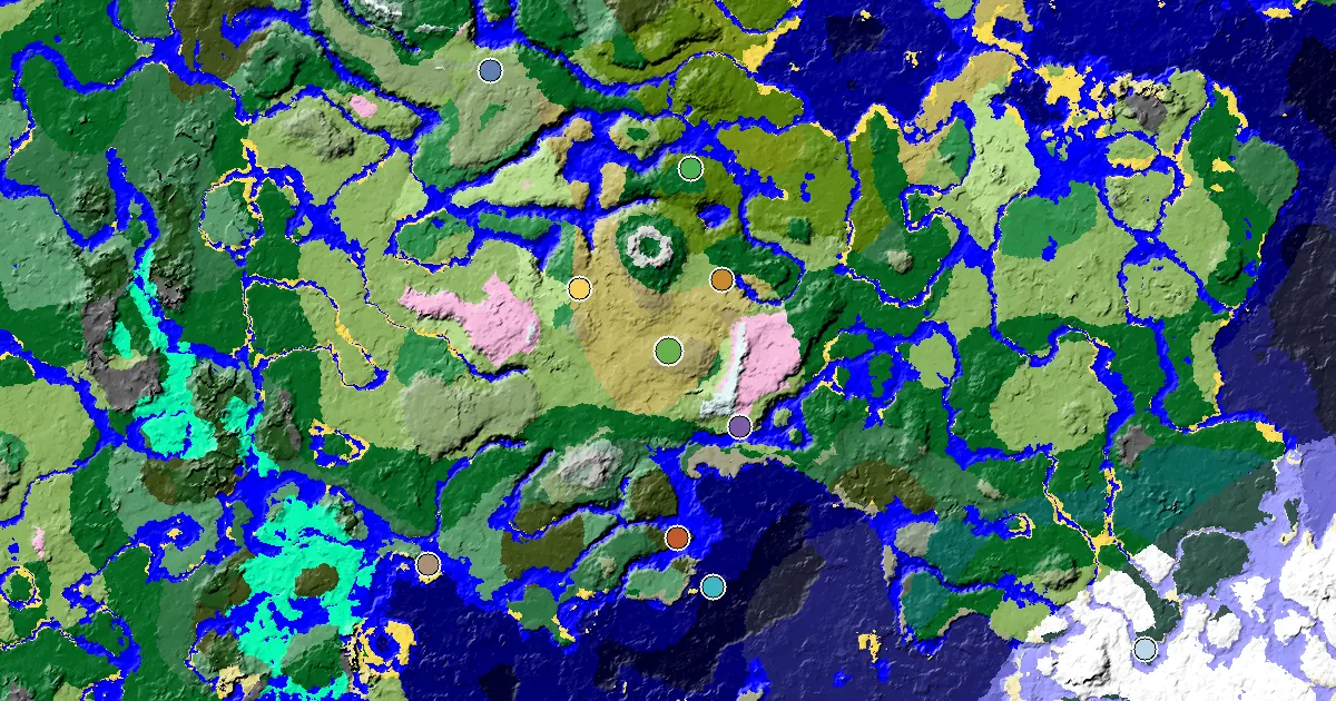 Dripstone Caves Spawn — a Mansion Within Reach — biome and structure map