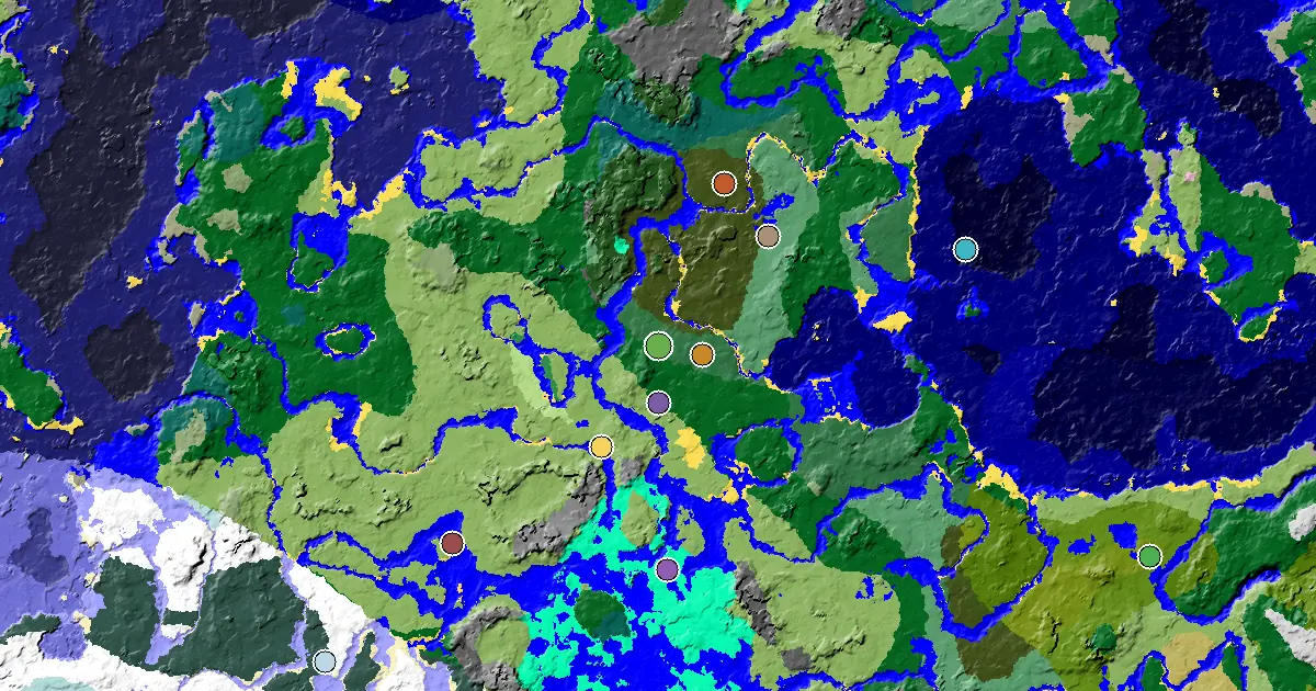 Birch Forest Spawn — a Mansion Within Reach — biome and structure map