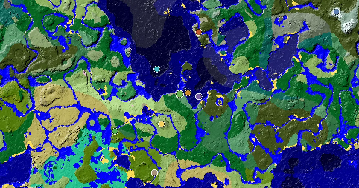 Old Growth Birch Forest Seed With a Trial Chamber by Spawn — biome and structure map