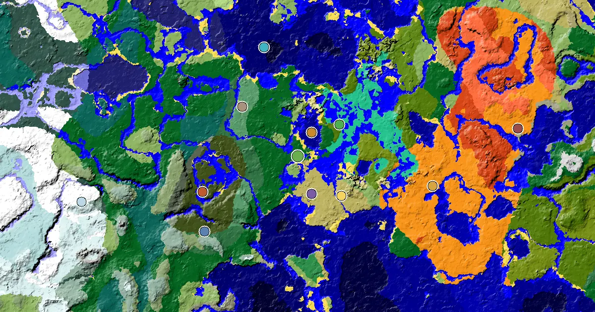 Minecraft Forest Seed: a Mansion Within Reach — biome and structure map