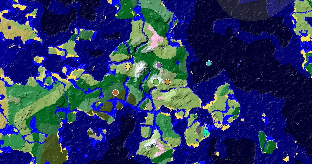 Minecraft Plains Seed: a Mansion Within Reach — biome and structure map