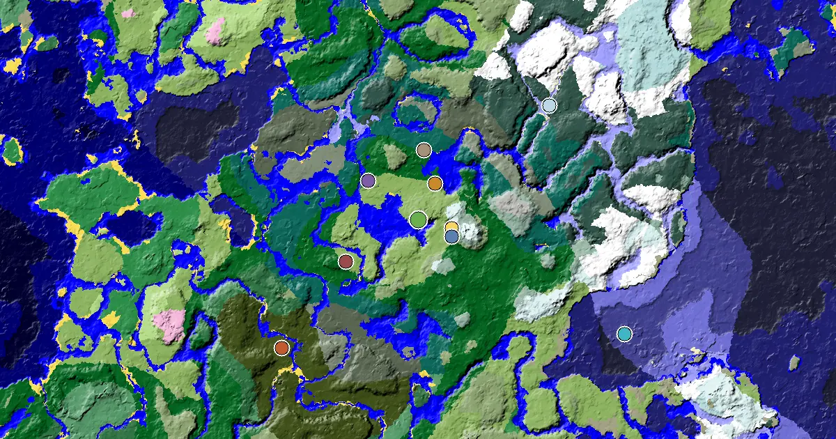 Minecraft Plains Seed: an Ancient City Under Spawn — biome and structure map