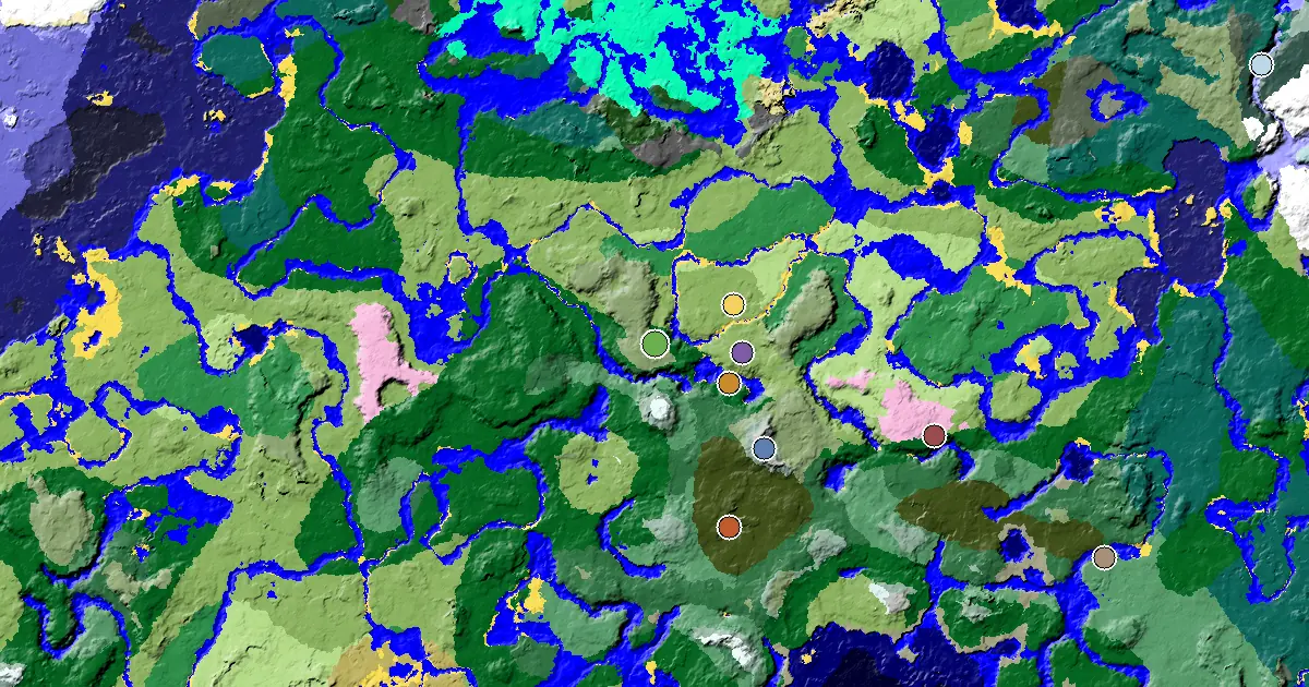 Minecraft Dripstone Caves Seed: a Mansion Within Reach — biome and structure map