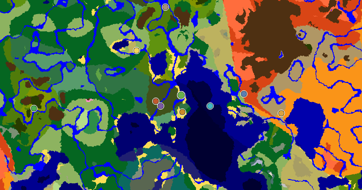 a Woodland Mansion Nearby Near a Beach Spawn — biome and structure map