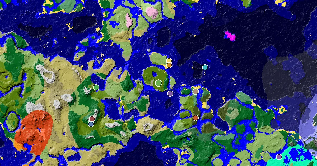Jungle Spawn — a Mansion Within Reach — biome and structure map