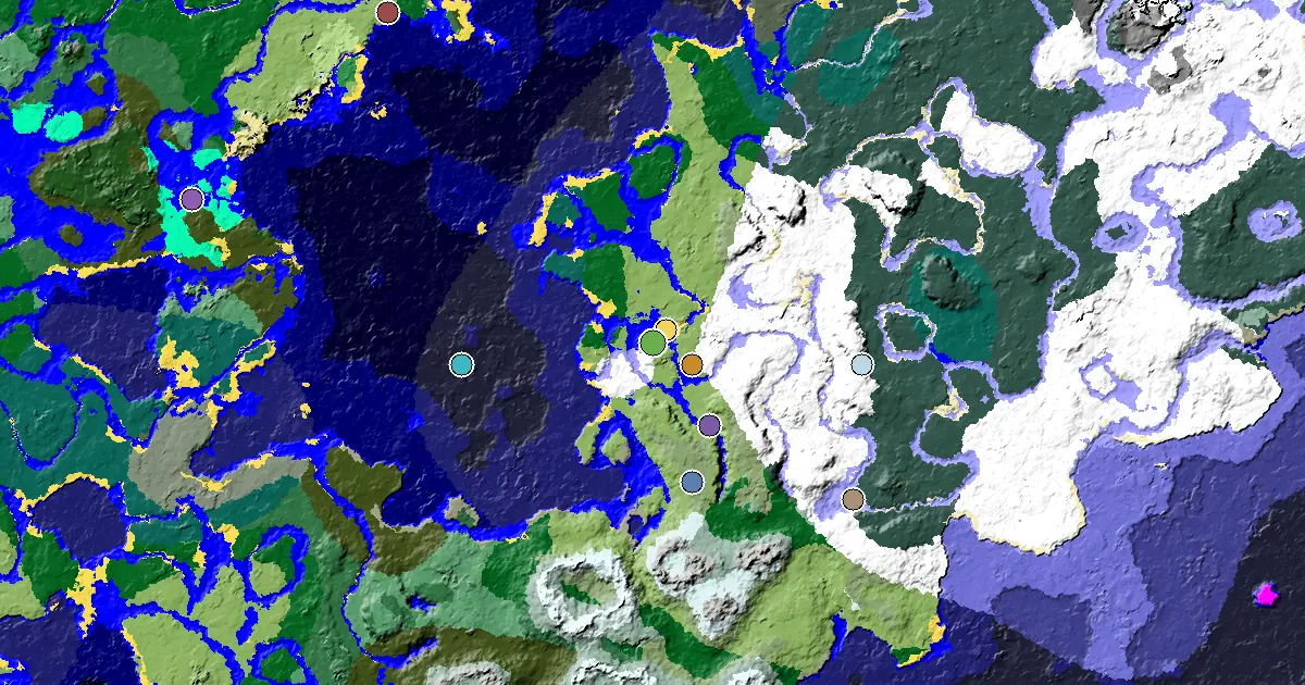 Minecraft Plains Seed: a Village at Spawn — biome and structure map