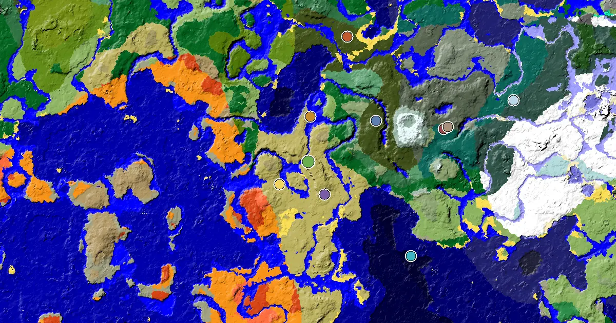 Savanna Seed With a Mansion Within Reach — biome and structure map