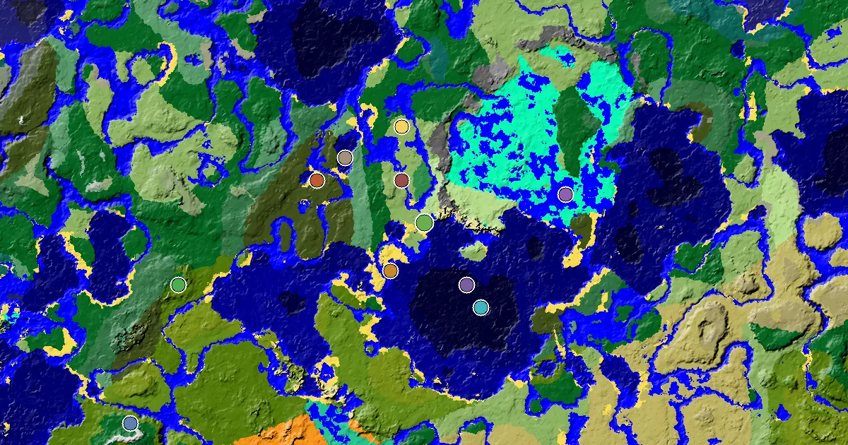 Plains Seed With a Mansion Within Reach — biome and structure map