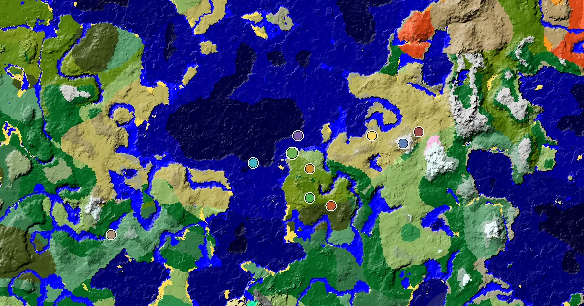 Plains Seed With a Mansion Within Reach — biome and structure map