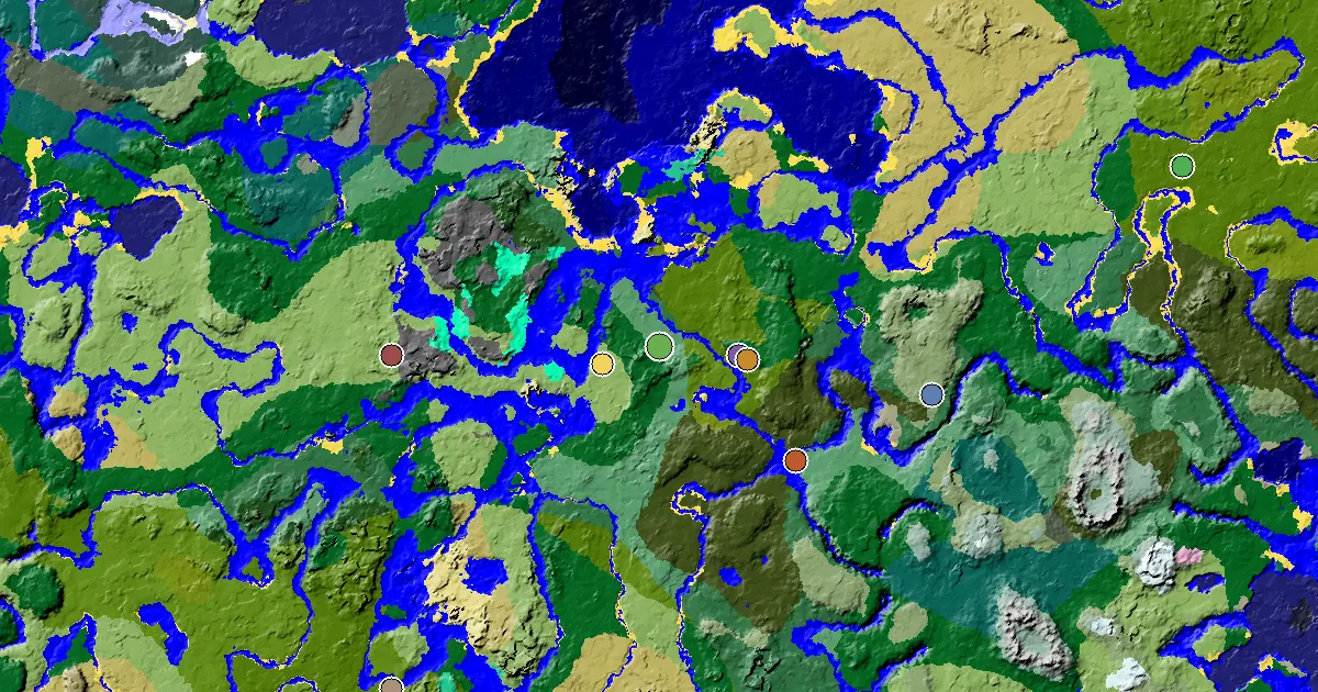 Minecraft Old Growth Birch Forest Seed: a Mansion Within Reach — biome and structure map