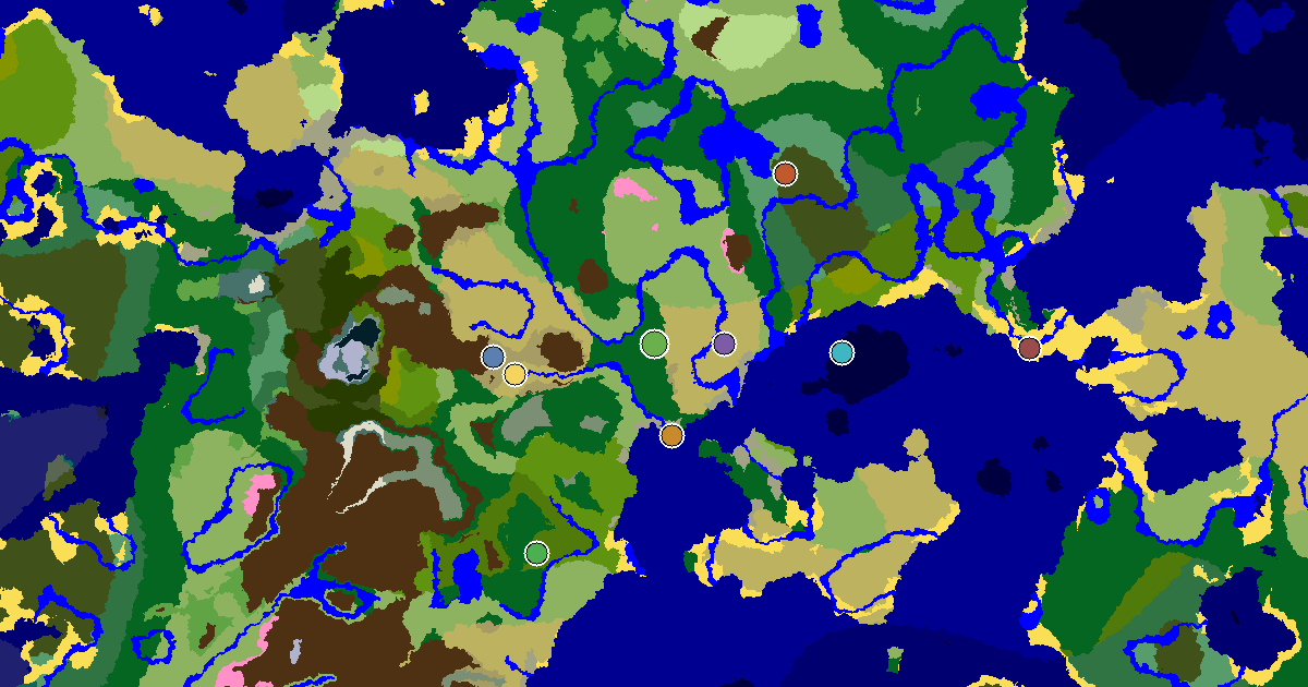 a Mansion Within Reach Near a Forest Spawn — biome and structure map
