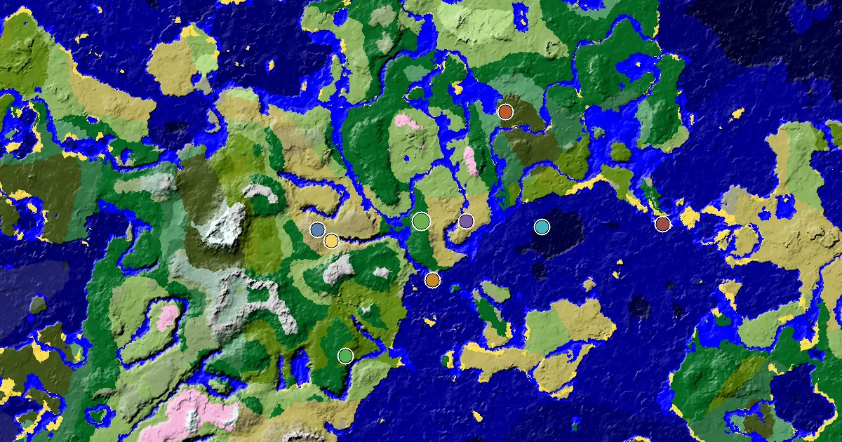 a Mansion Within Reach Near a Forest Spawn — biome and structure map