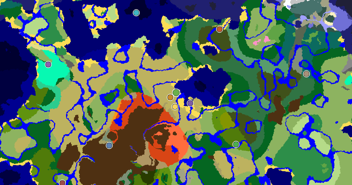 Minecraft Savanna Seed: a Trial Chamber by Spawn — biome and structure map