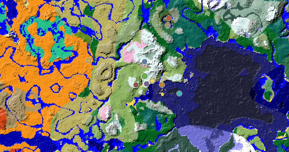 出生點下方有遠古城市,就在積雪山坡出生點