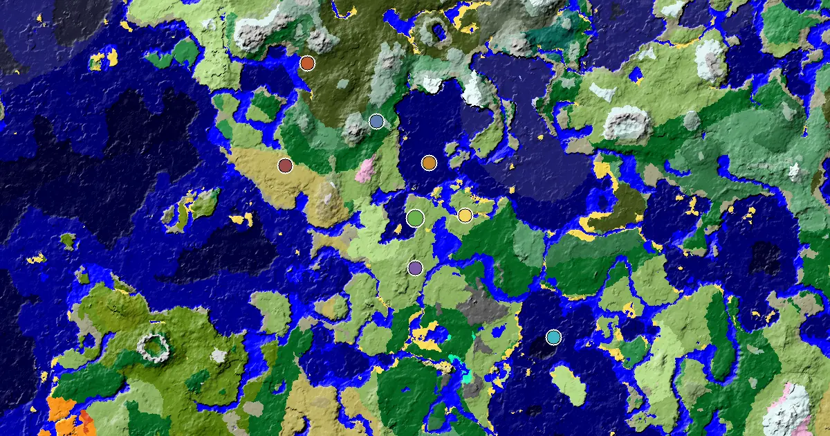 Plains Spawn — a Mansion Within Reach — biome and structure map