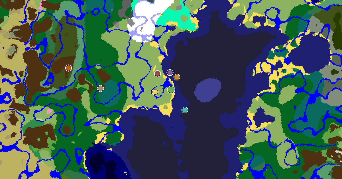 Minecraft Plains Seed: a Village Close to Spawn — biome and structure map