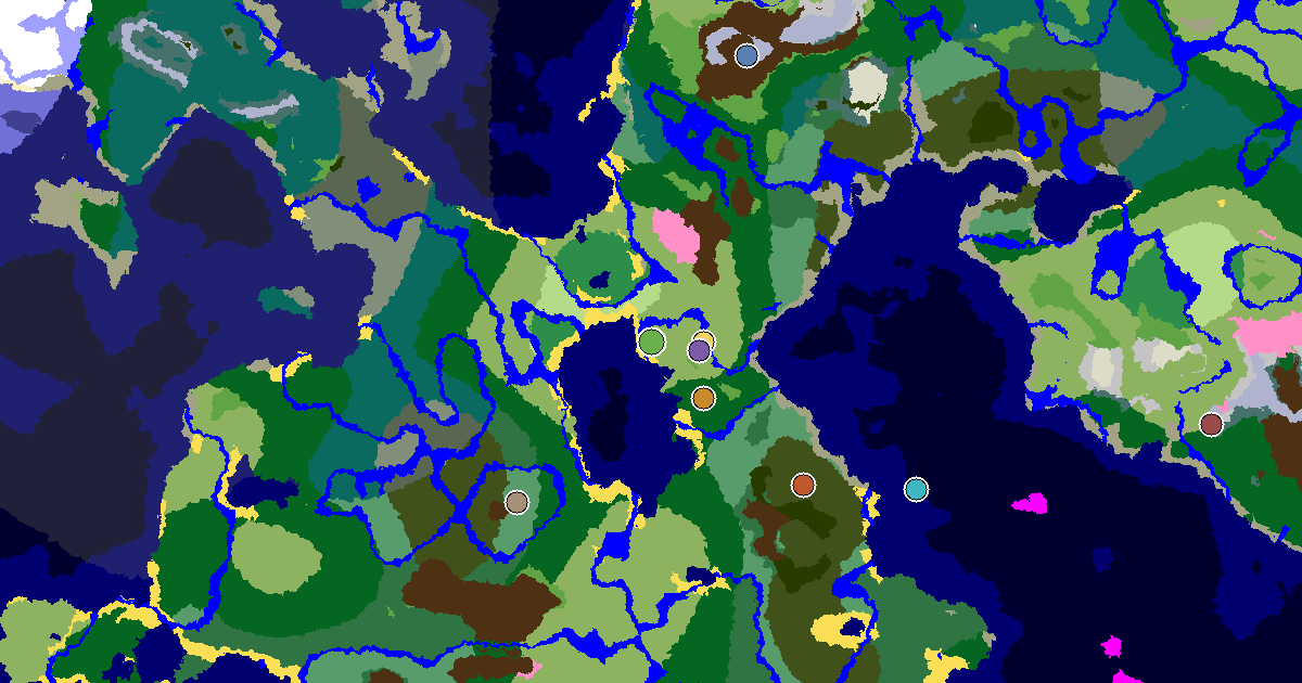 Minecraft Plains Seed: a Village Beside Spawn — biome and structure map