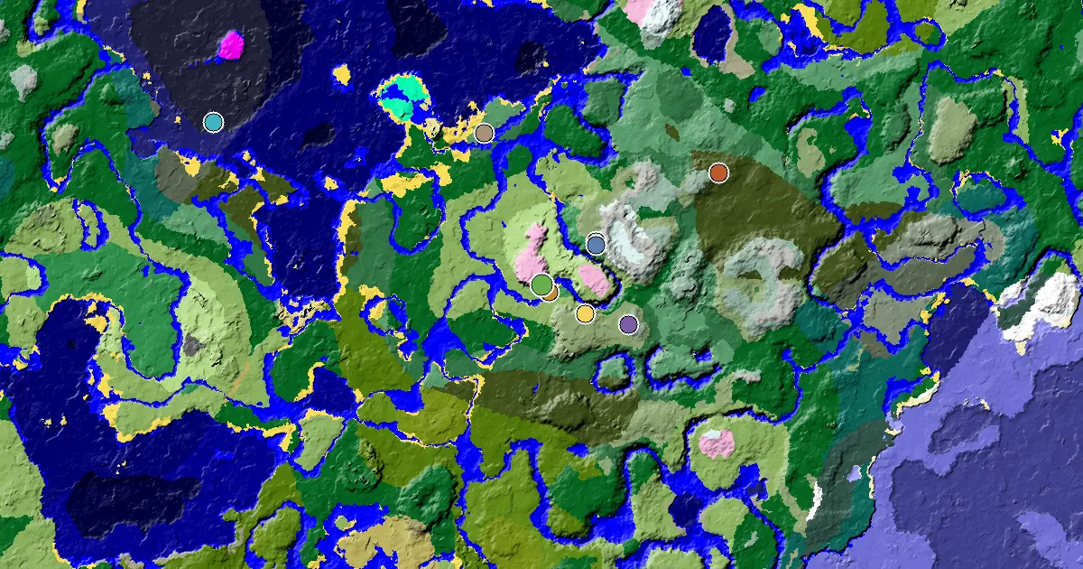 Minecraft Sunflower Plains Seed: an Ancient City Under Spawn — biome and structure map
