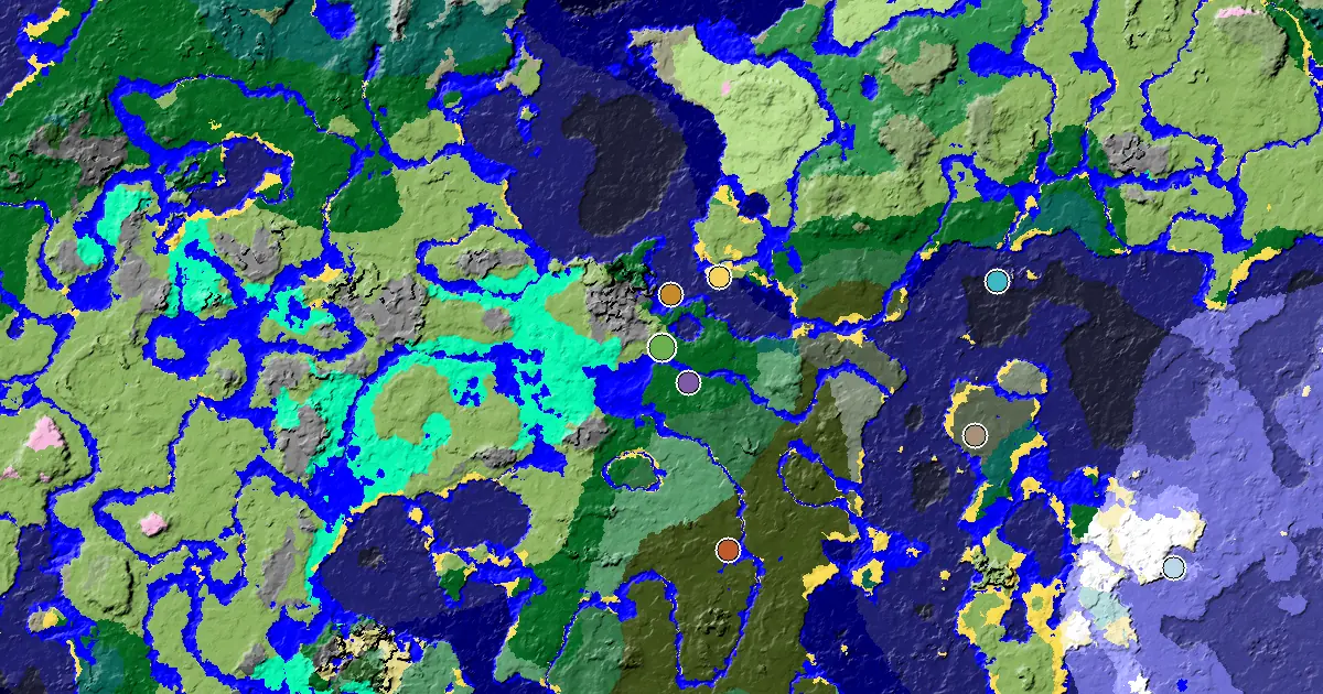 Plains Seed With a Mansion Within Reach — biome and structure map