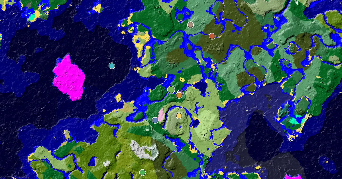 Forest Spawn — a Trial Chamber by Spawn — biome and structure map