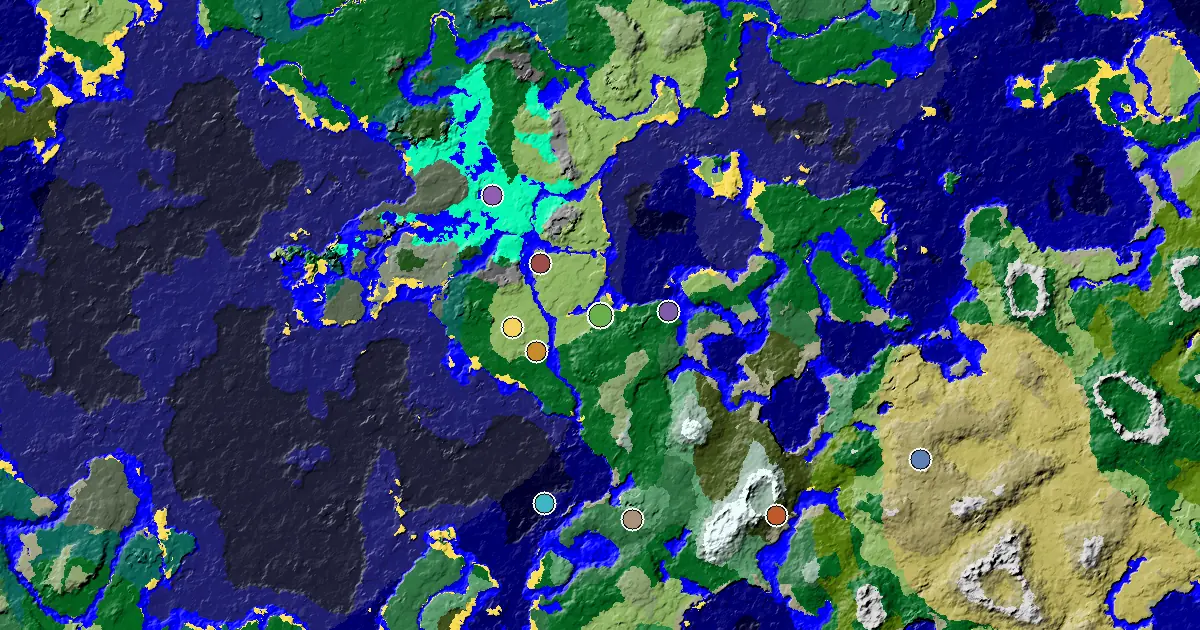 Minecraft Plains Seed: a Mansion Within Reach — biome and structure map