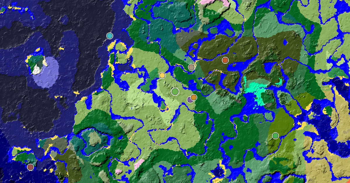 Plains Seed With a Mansion Within Reach — biome and structure map