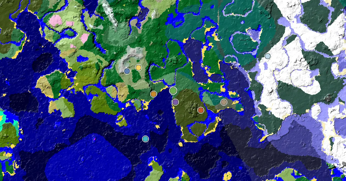 Birch Forest Spawn — a Woodland Mansion Nearby — biome and structure map
