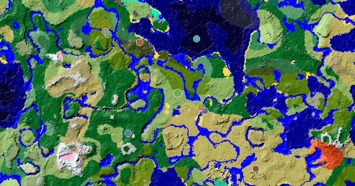 Plains Seed With a Mansion Within Reach — biome and structure map