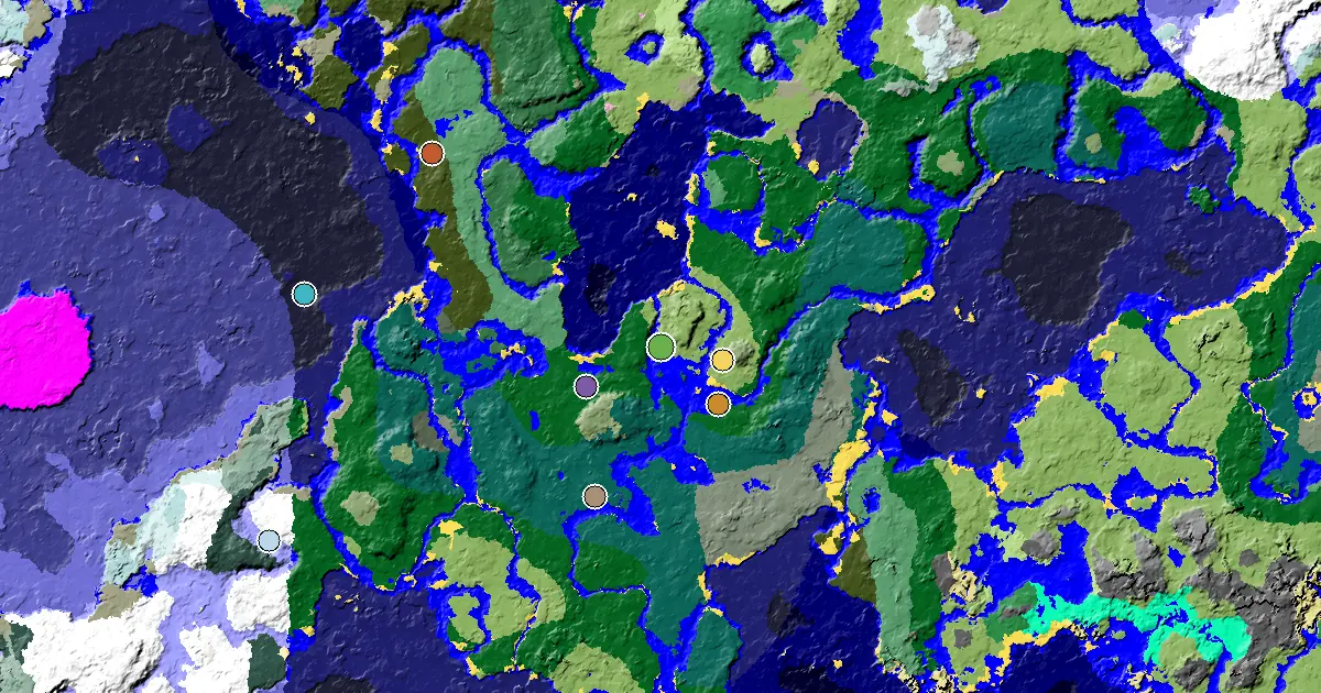 Plains Seed With a Mansion Within Reach — biome and structure map