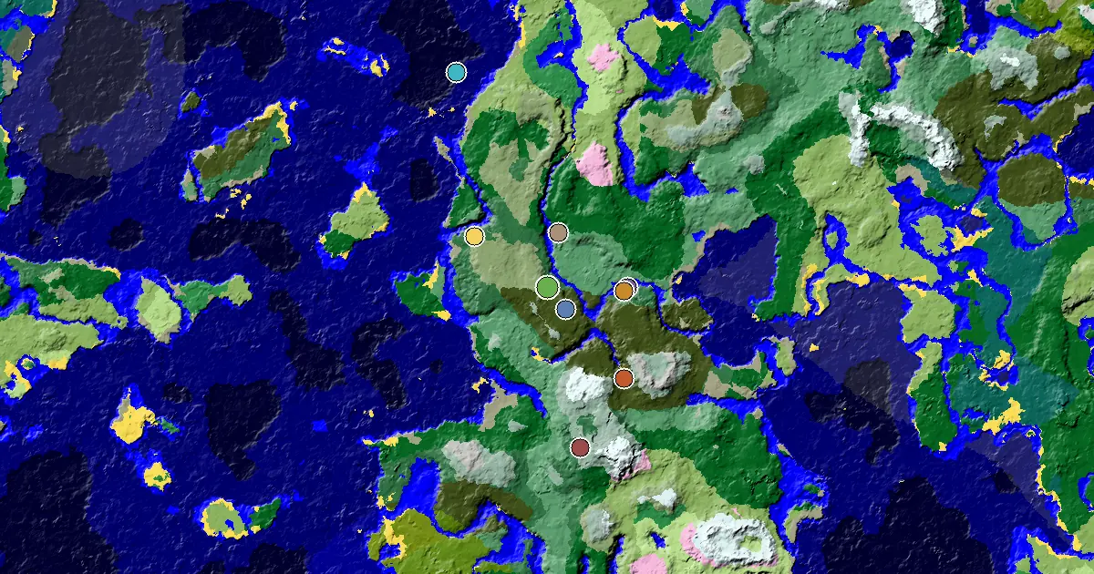 Meadow Spawn — an Ancient City Under Spawn — biome and structure map