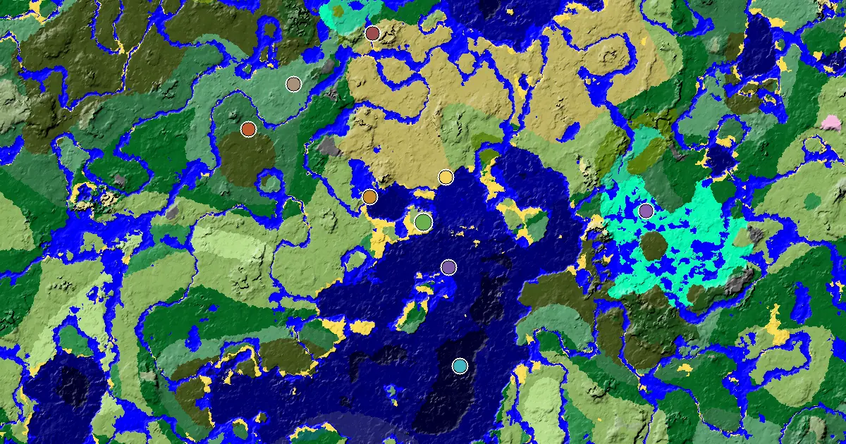 a Mansion Within Reach Near a Plains Spawn — biome and structure map