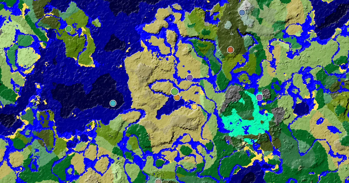 Savanna Spawn — a Trial Chamber by Spawn — biome and structure map