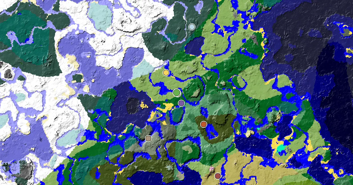 a Trial Chamber by Spawn Near a Plains Spawn — biome and structure map