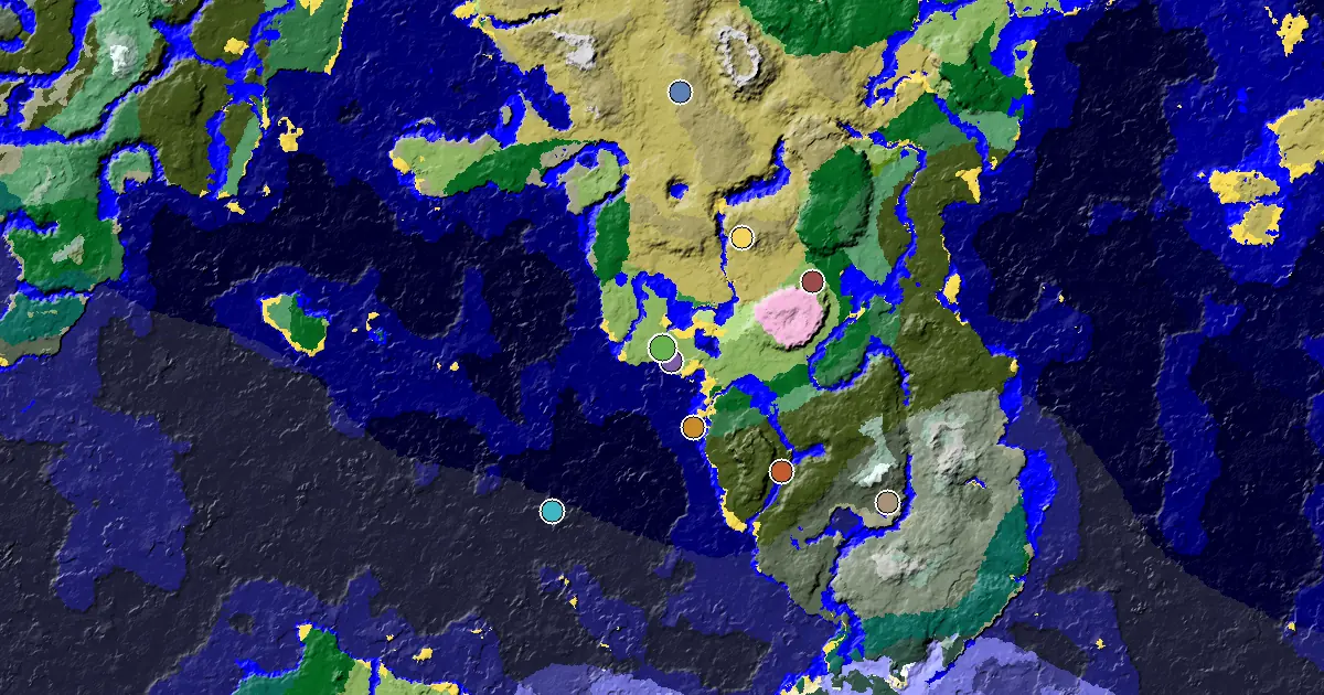Minecraft Plains Seed: a Mansion Within Reach — biome and structure map