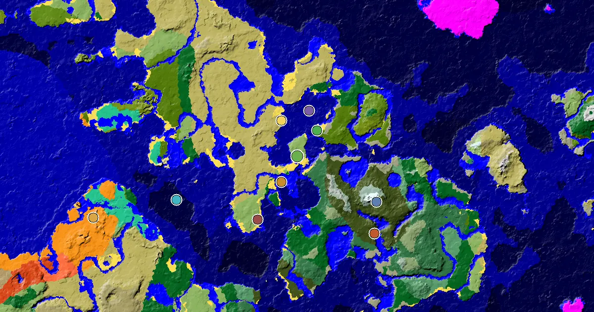 a Mansion Within Reach Near a Plains Spawn — biome and structure map