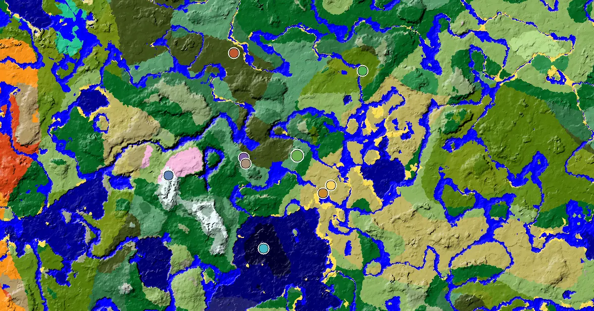 a Mansion Within Reach Near a Birch Forest Spawn — biome and structure map