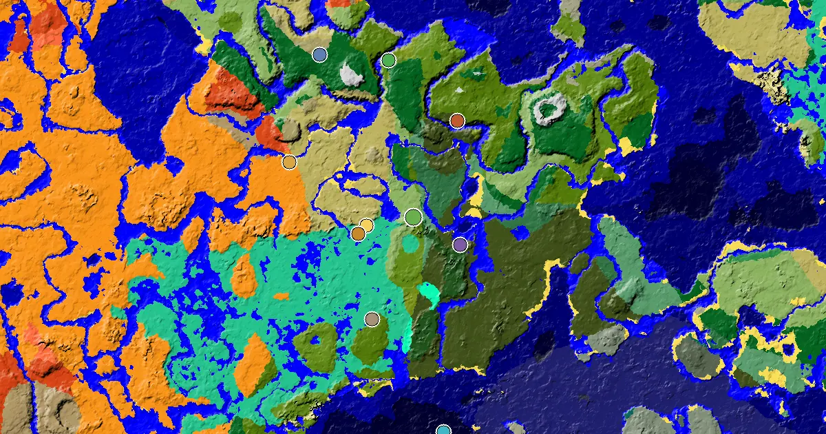 Minecraft Plains Seed: a Mansion Within Reach — biome and structure map