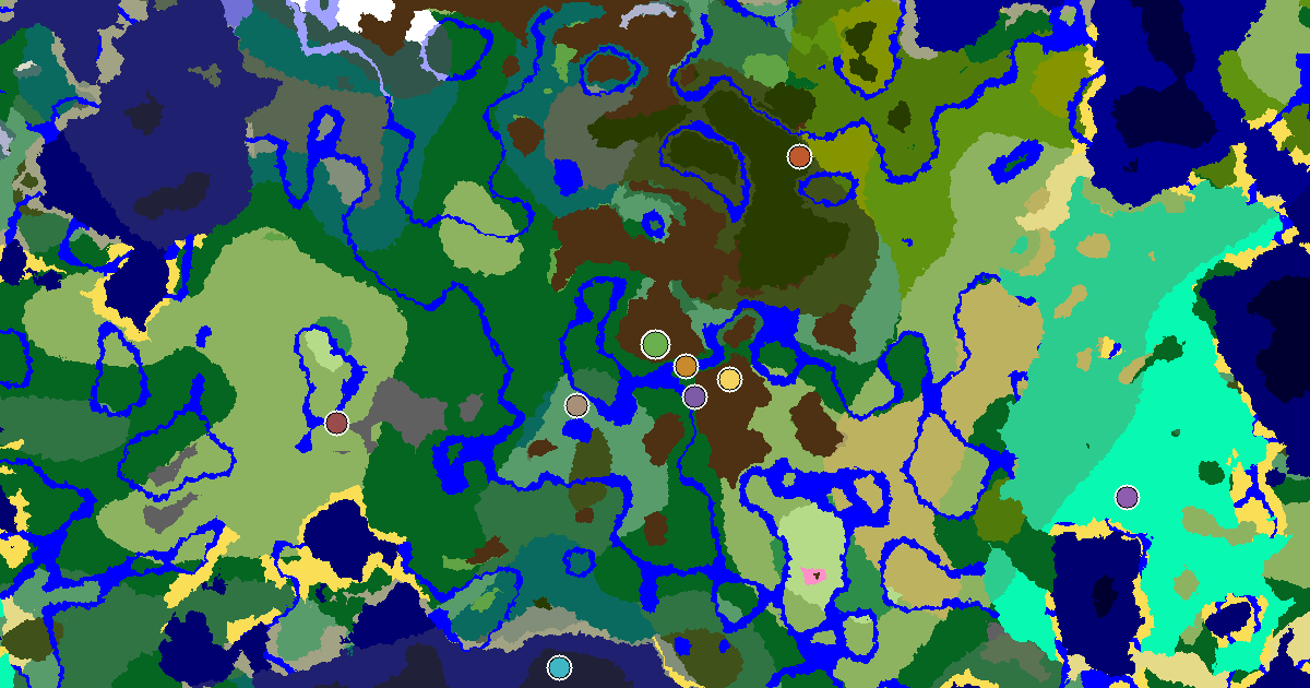Dripstone Caves Seed With a Trial Chamber by Spawn — biome and structure map