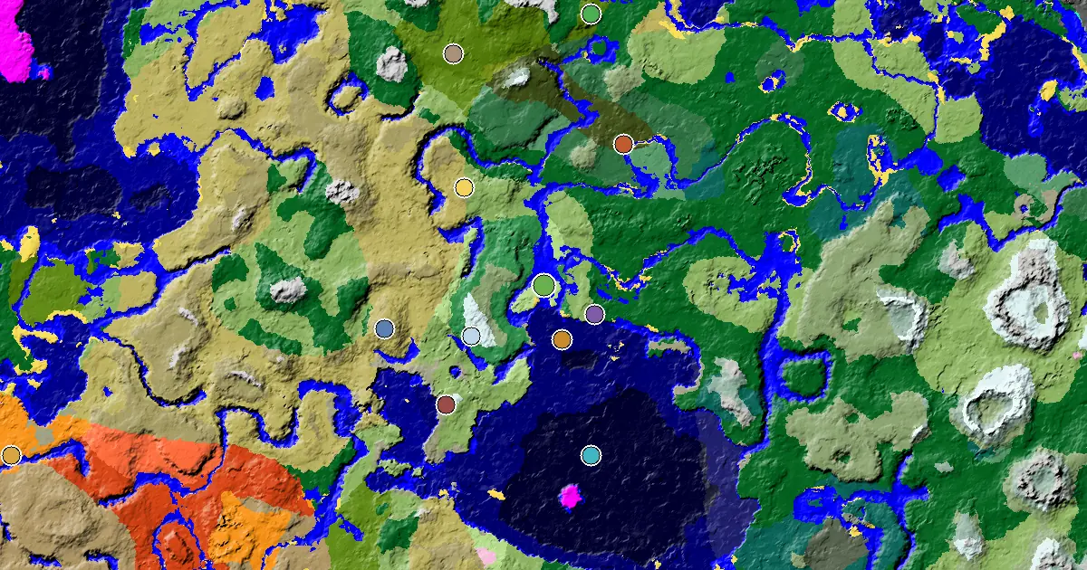 Minecraft Sunflower Plains Seed: a Mansion Within Reach — biome and structure map