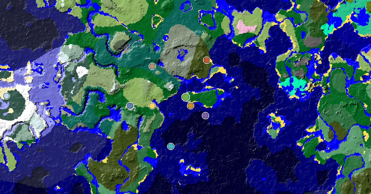 Minecraft Stony Shore Seed: a Trial Chamber by Spawn — biome and structure map