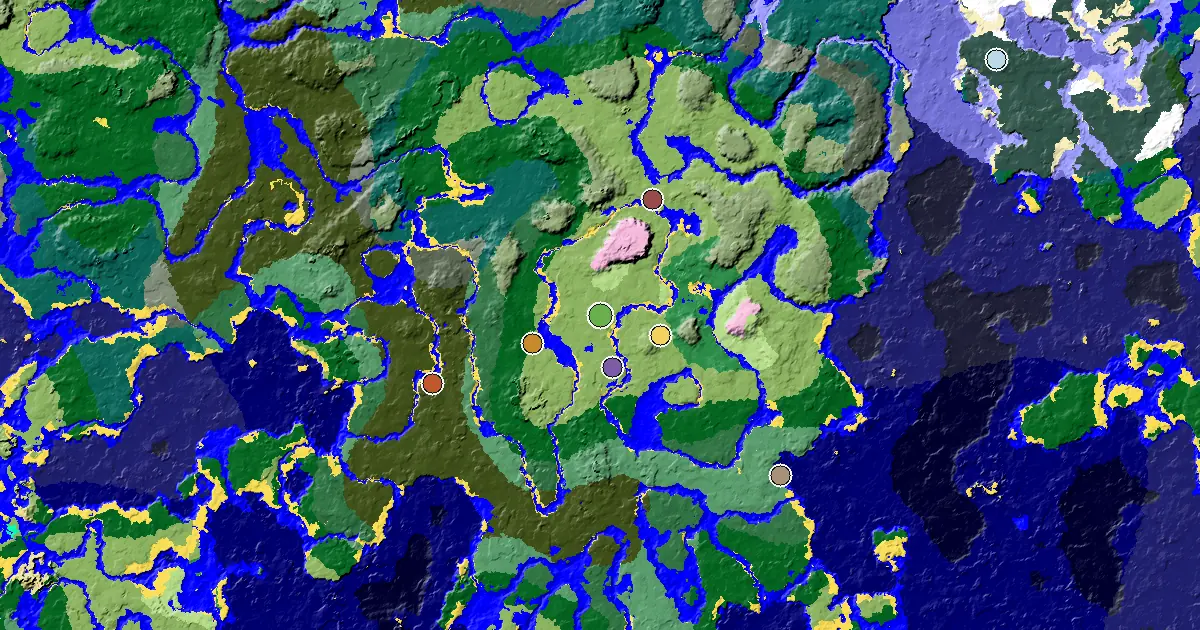 a Mansion Within Reach Near a Plains Spawn — biome and structure map
