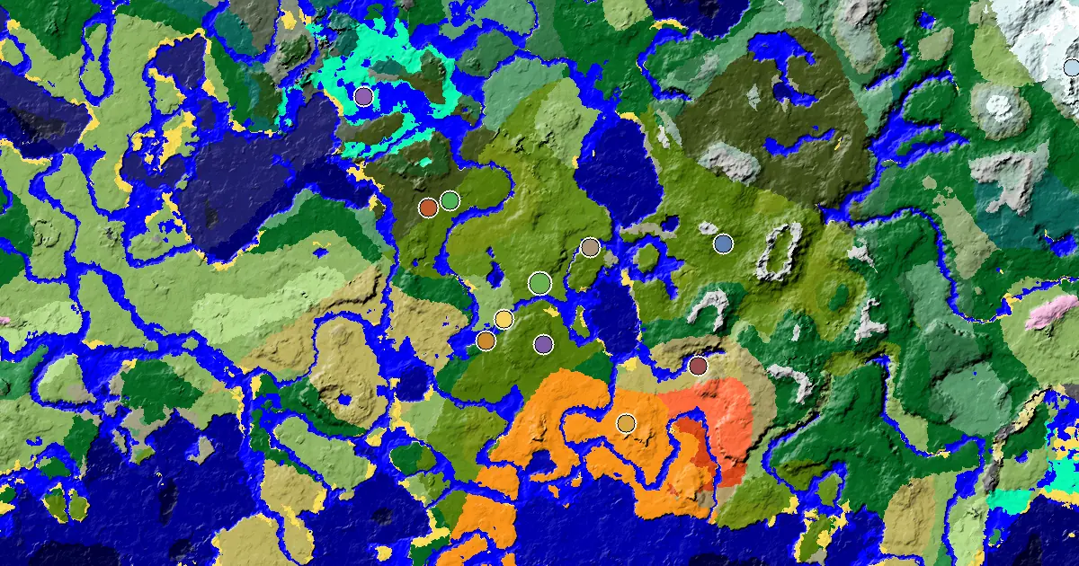 a Mansion Within Reach Near a Sparse Jungle Spawn — biome and structure map