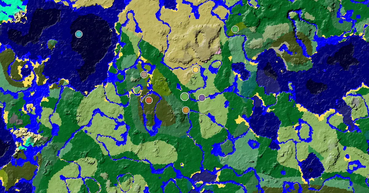 Forest Spawn — a Woodland Mansion Nearby — biome and structure map