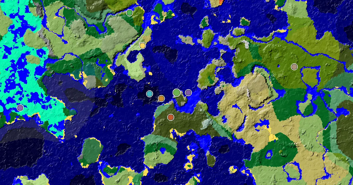 Minecraft Stony Shore Seed: a Woodland Mansion Nearby — biome and structure map