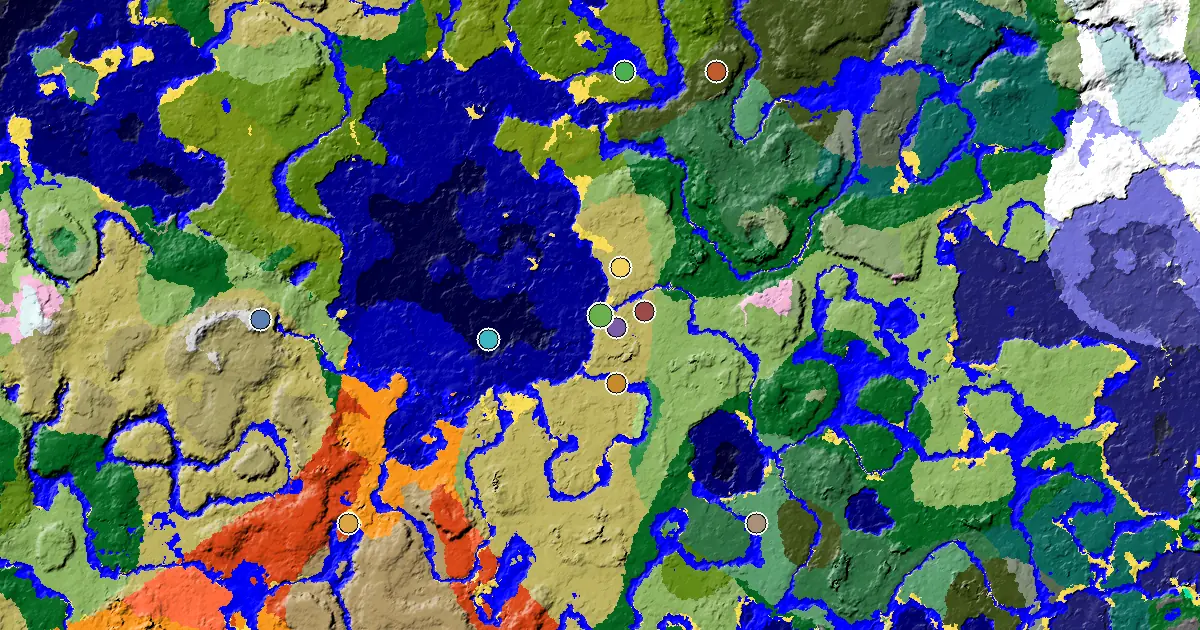 Savanna Seed With a Mansion Within Reach — biome and structure map