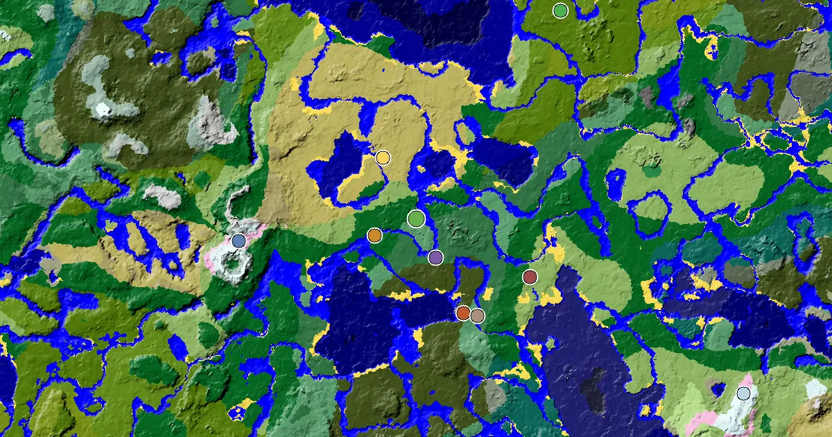 Old Growth Birch Forest Spawn — a Mansion Within Reach — biome and structure map