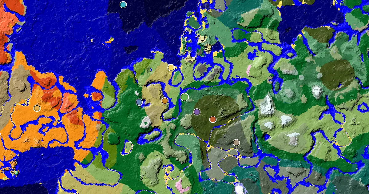 Forest Spawn — a Woodland Mansion Nearby — biome and structure map